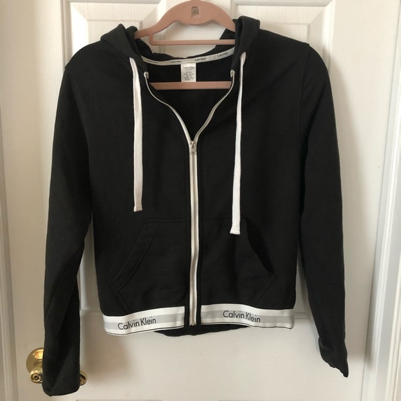 women's calvin klein zip up hoodie
